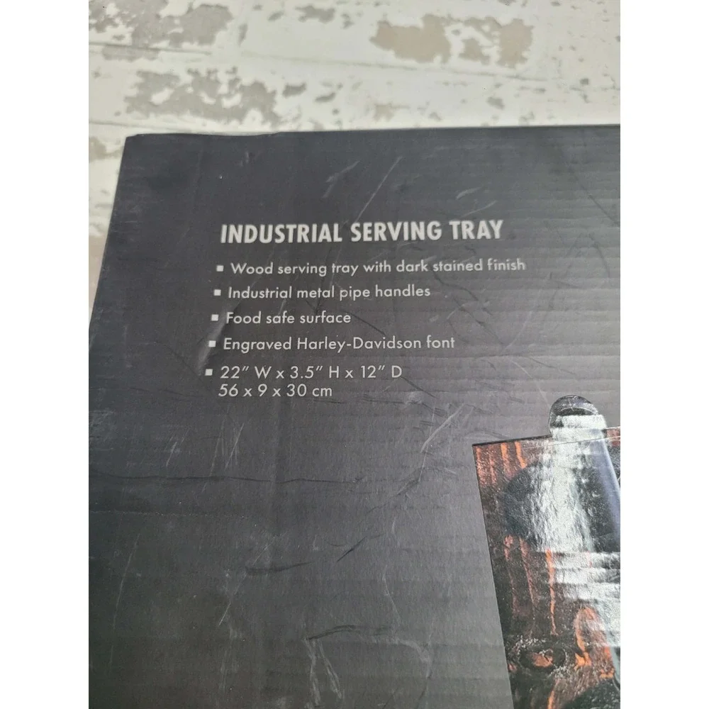 NIB‎ Harley Davidson Industrial Serving Tray NEW